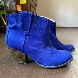 Royal Blue Booties
